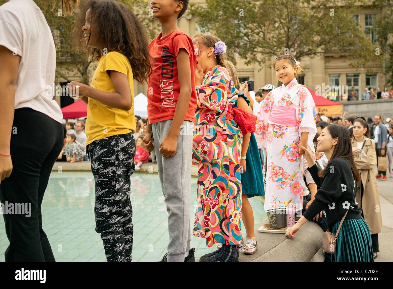 Japan Matsuri öffentliche Veranstaltung am Trafalgar Square, London, England, 2023. Stockfoto