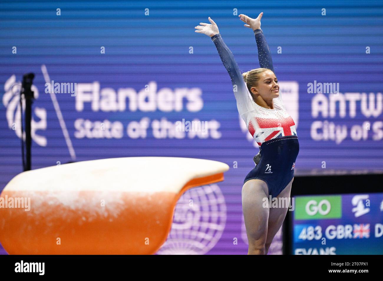Antwerpen, Belgien. Oktober 2023. Ruby Evans (GBR), 4. Oktober 2023 ...