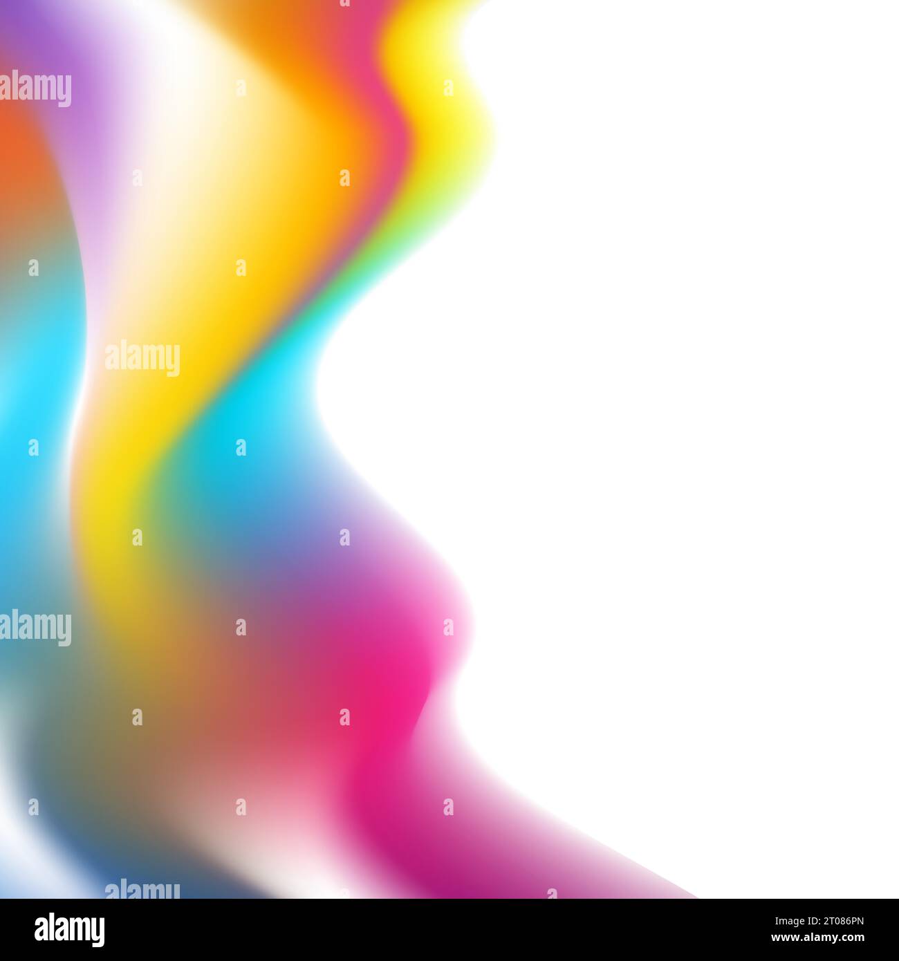 Abstrakter bunter flüssiger glatter Welle glänzender Vektor-Hintergrund Stock Vektor