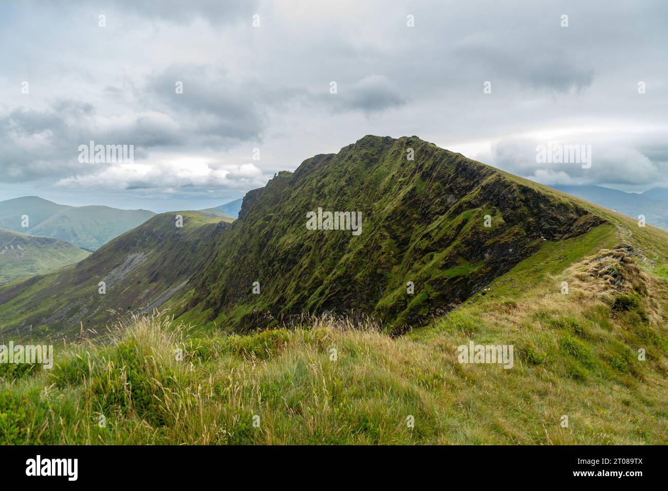 Der Nantlle Ridge auf Y Garn in Snowdonia, Wales Stockfoto