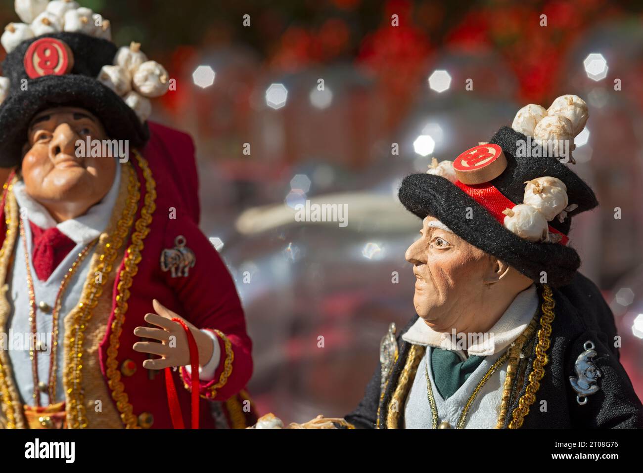 Sciò Sciò oder Hunchback traditionelle neapolitanische Glücksmaske Stockfoto