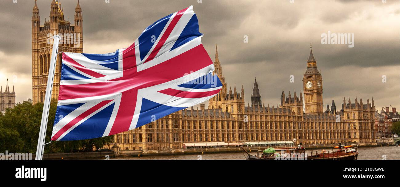 London Big Ben ist der Spitzname für die große Glocke der Großen Uhr von Westminster .Night london Stockfoto