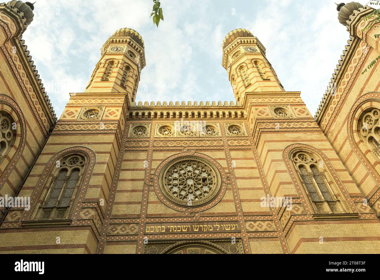 Große Synagoge in der Dohany Street in Budapest Stockfoto