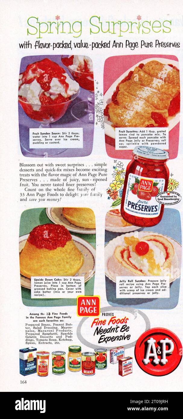 Jahrgang April 1953 Ausgabe des Magazins „Good Housekeeping“, USA Stockfoto