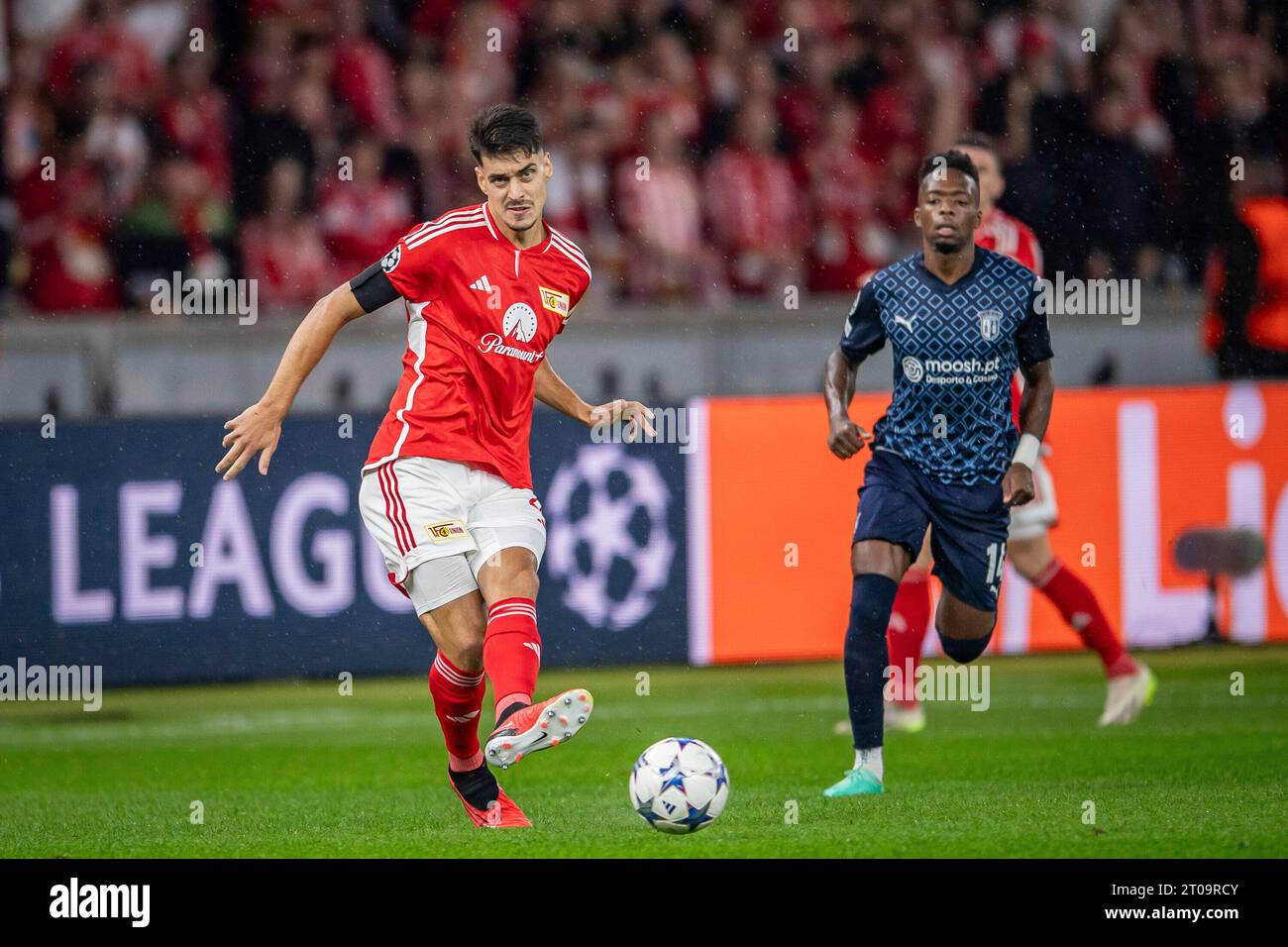 Diogo leite (1. FC Union Berlin, Platz 4) UEFA Champions Leaguel: 1. FC Union Berlin gegen Sporting Braga, Olympiastadion, Berlin, 03.10.2023 Stockfoto
