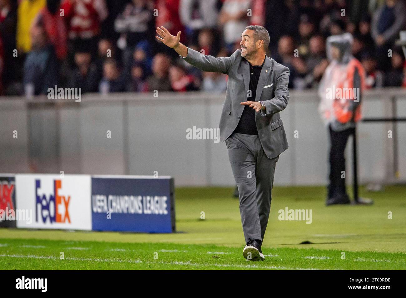 Artur Jorge (Trainer Sporting Braga) UEFA Champions League: 1. FC Union Berlin gegen Sporting Braga, Olympiastadion, Berlin, 03.10.2023 Stockfoto