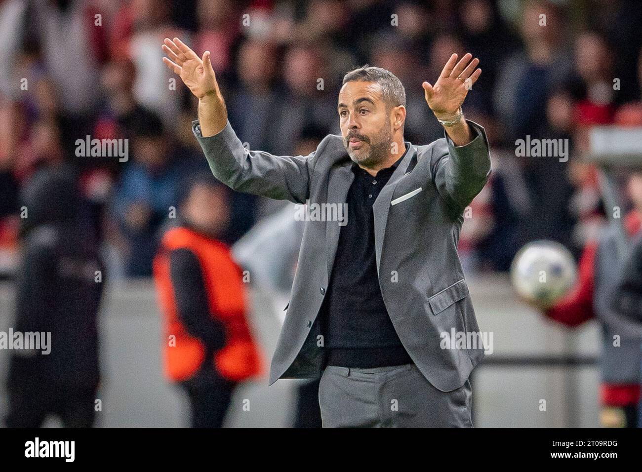 Artur Jorge (Trainer Sporting Braga) UEFA Champions League: 1. FC Union Berlin gegen Sporting Braga, Olympiastadion, Berlin, 03.10.2023 Stockfoto