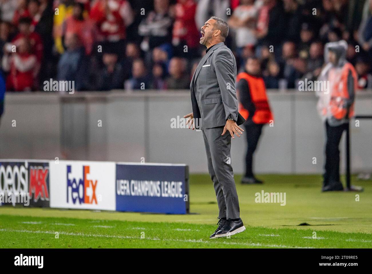 Artur Jorge (Trainer Sporting Braga) UEFA Champions League: 1. FC Union Berlin gegen Sporting Braga, Olympiastadion, Berlin, 03.10.2023 Stockfoto