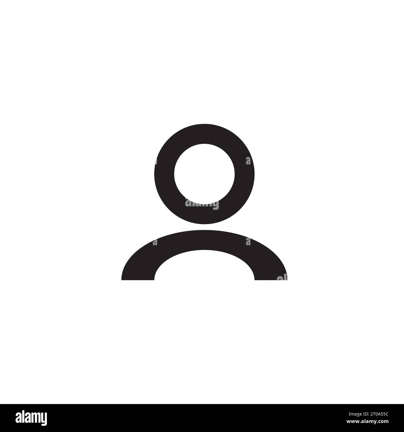 Symbol für Benutzer, Konto, Profil, Avatar Stock Vektor