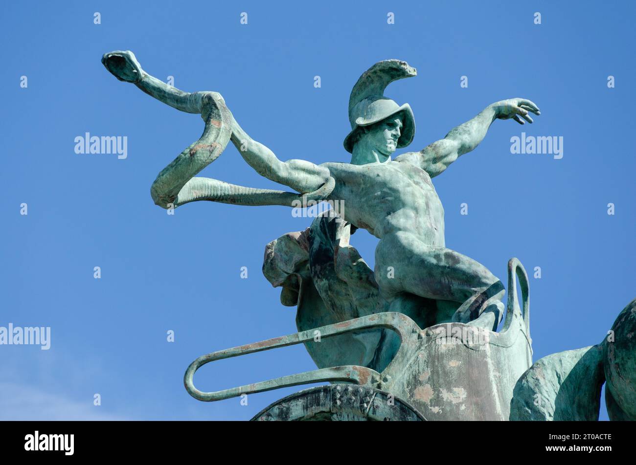 Statuen von budapest Stockfoto