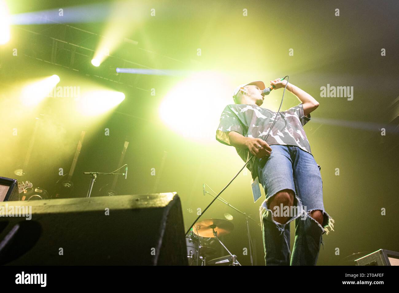 Norfolk, Virginia, USA. Oktober 2023. Landmvrk tritt während der Metalcore Dropouts Tour in der Norva auf. Quelle: Crystal Huffman/Alamy Live News Stockfoto