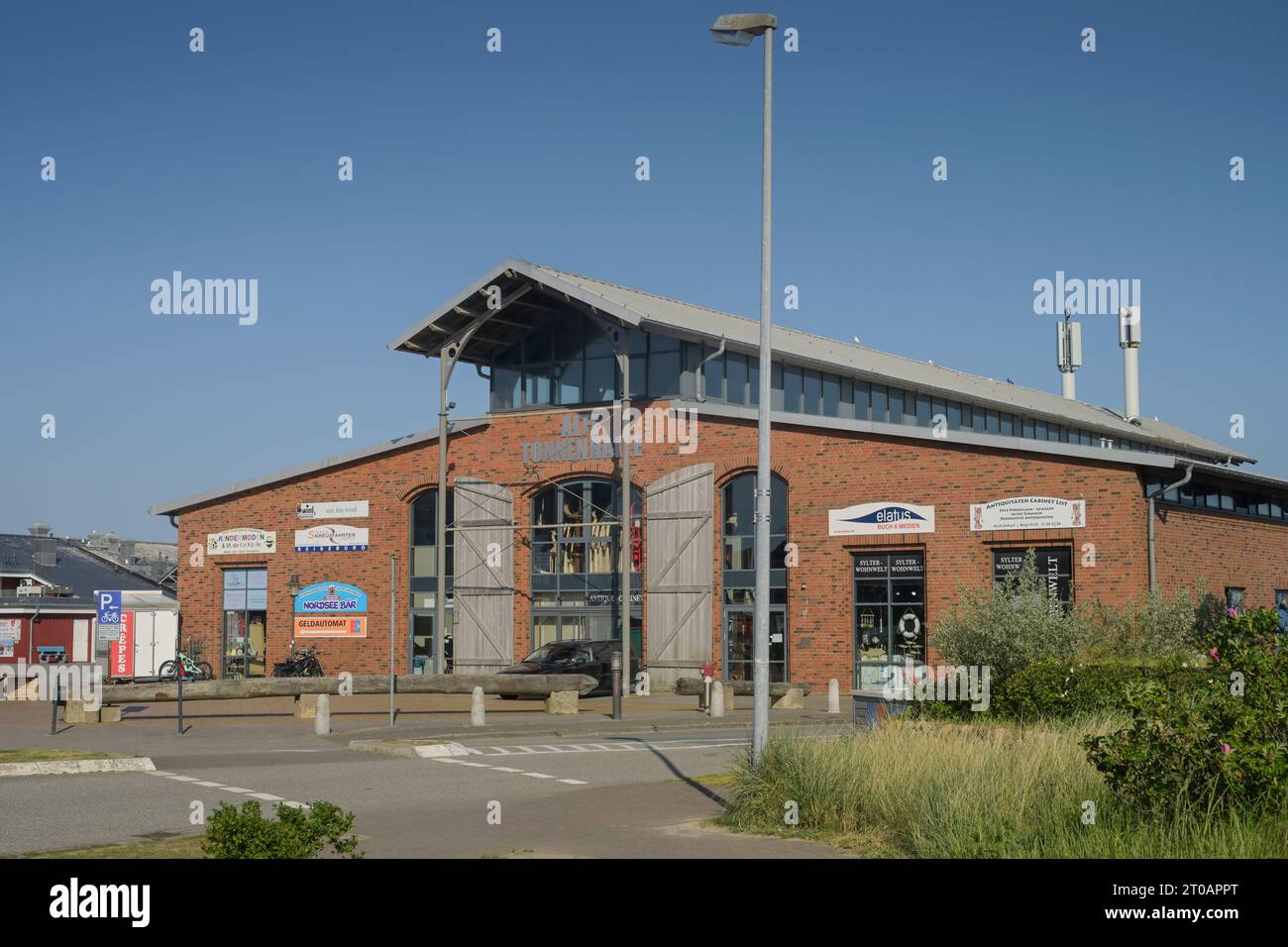 Einkaufszentrum Alte Tonnenhalle, Lister Hafen, List, Sylt, Schleswig-Holstein, Deutschland Stockfoto