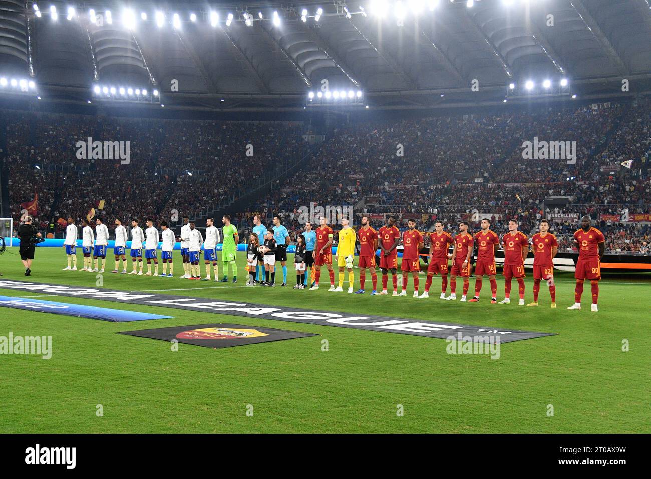 Rom, Italien. Oktober 2023. Am 5. Oktober 2023 trat das Fußballspiel