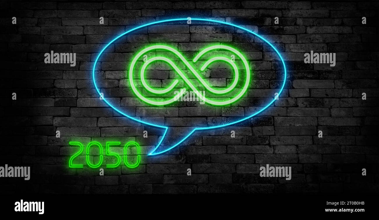ESG icon Concept Neon Sign on Black Background für Umwelt, Soziales und Governance in nachhaltigem und ethischem Geschäft über die Netzwerkverbindung. Stockfoto