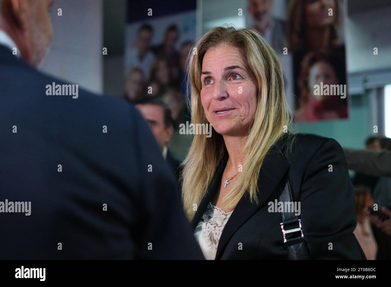Arantxa Sanchez Vicario nimmt an der Verleihung der María de Villota in der Stadt Racket in Madrid am 5. Oktober 2023 Teil Stockfoto