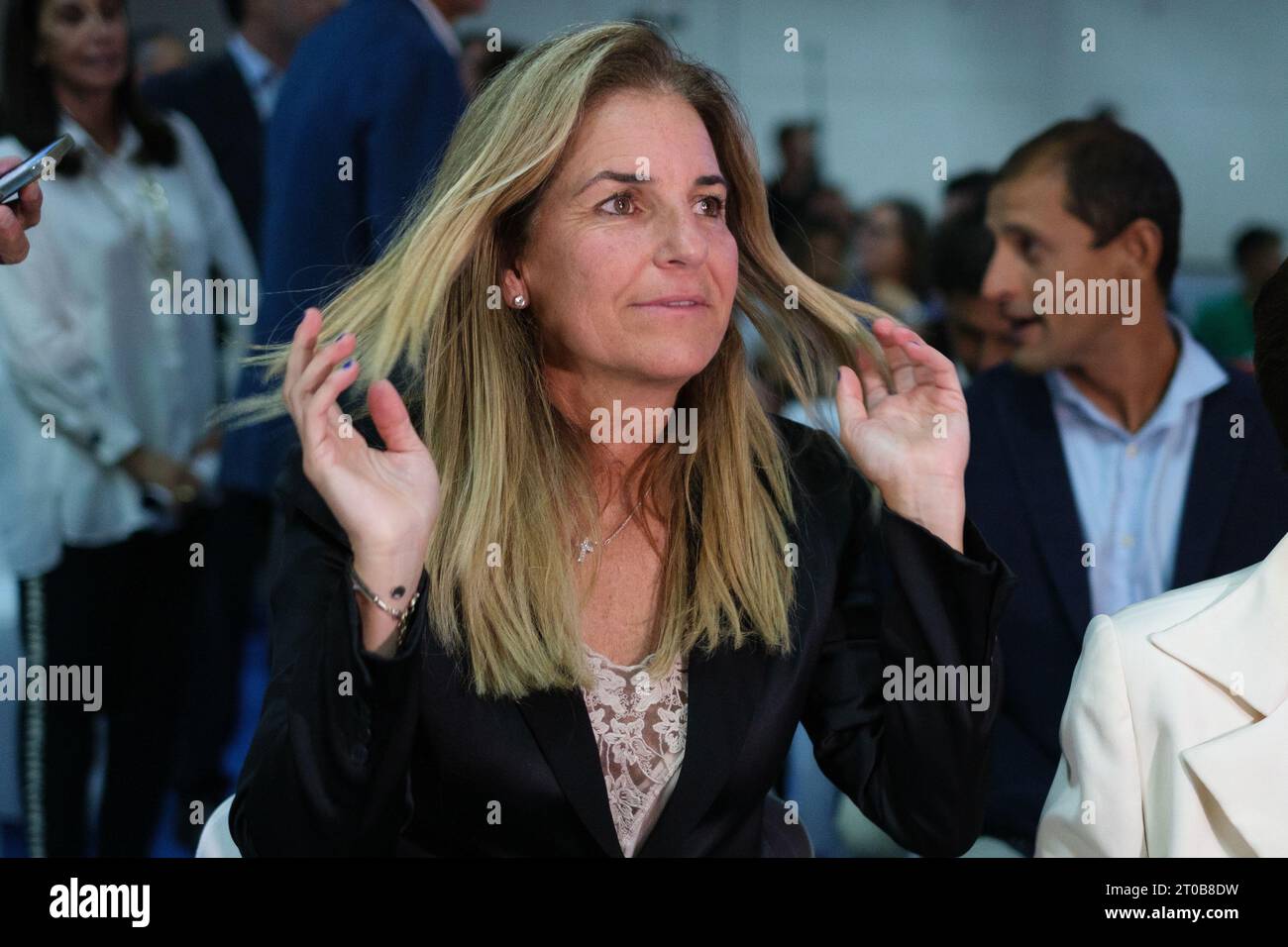 Arantxa Sanchez Vicario nimmt an der Verleihung der María de Villota in der Stadt Racket in Madrid am 5. Oktober 2023 Teil Stockfoto