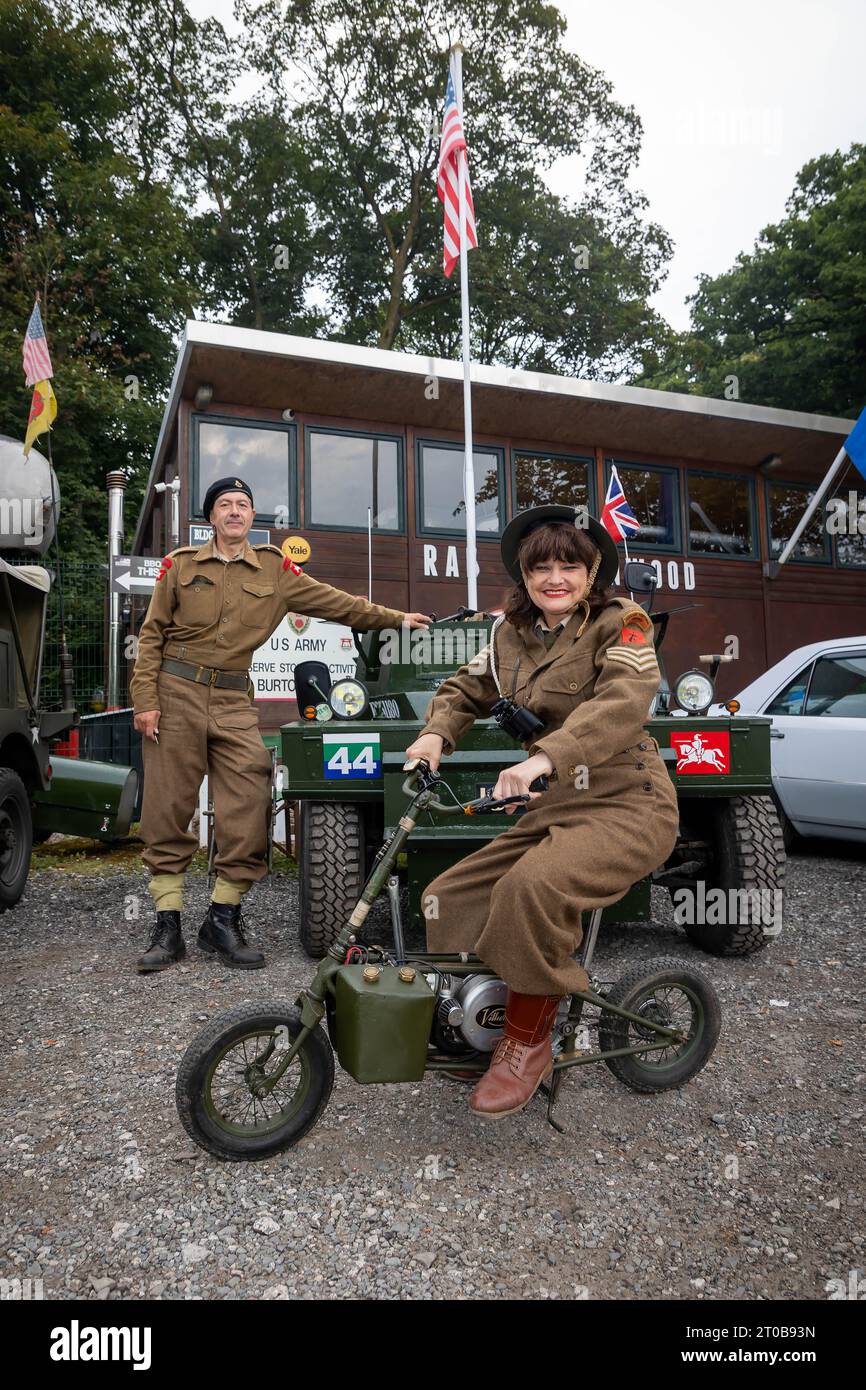 North West Casual Classic’s Car Club Veranstaltung im Burtonwood Heritage Centre, Warrington, im September 2023 Stockfoto