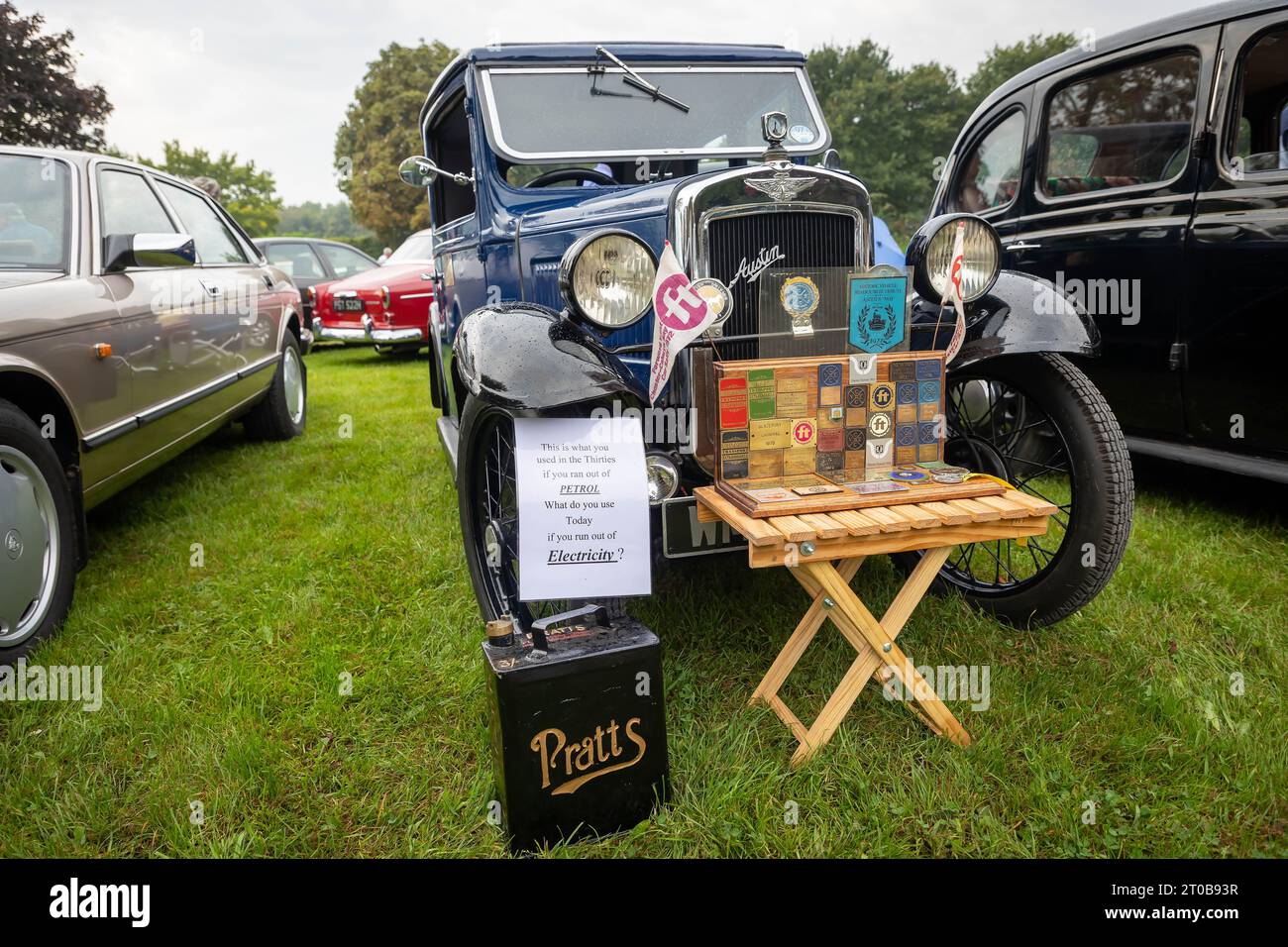 North West Casual Classic’s Car Club Veranstaltung im Burtonwood Heritage Centre, Warrington, im September 2023 Stockfoto