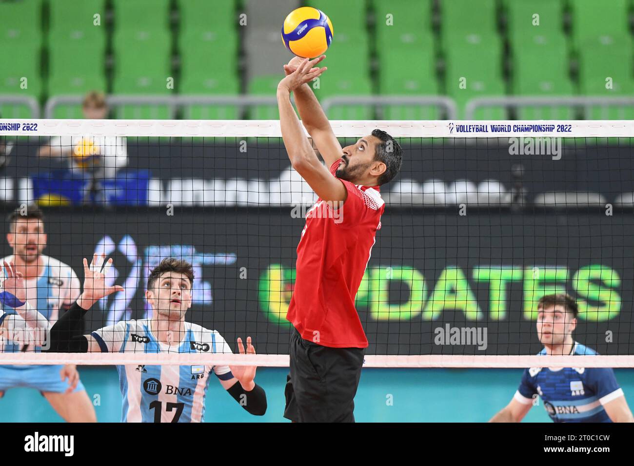 Hossam Abdalla (Ägypten). Volleyball-Weltmeisterschaft 2022. Stockfoto