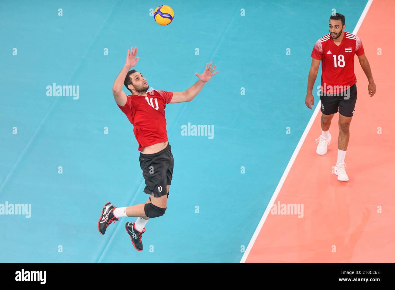 Mohamed Masoud, Ahmed Shafik (Ägypten). Volleyball-Weltmeisterschaft 2022. Stockfoto