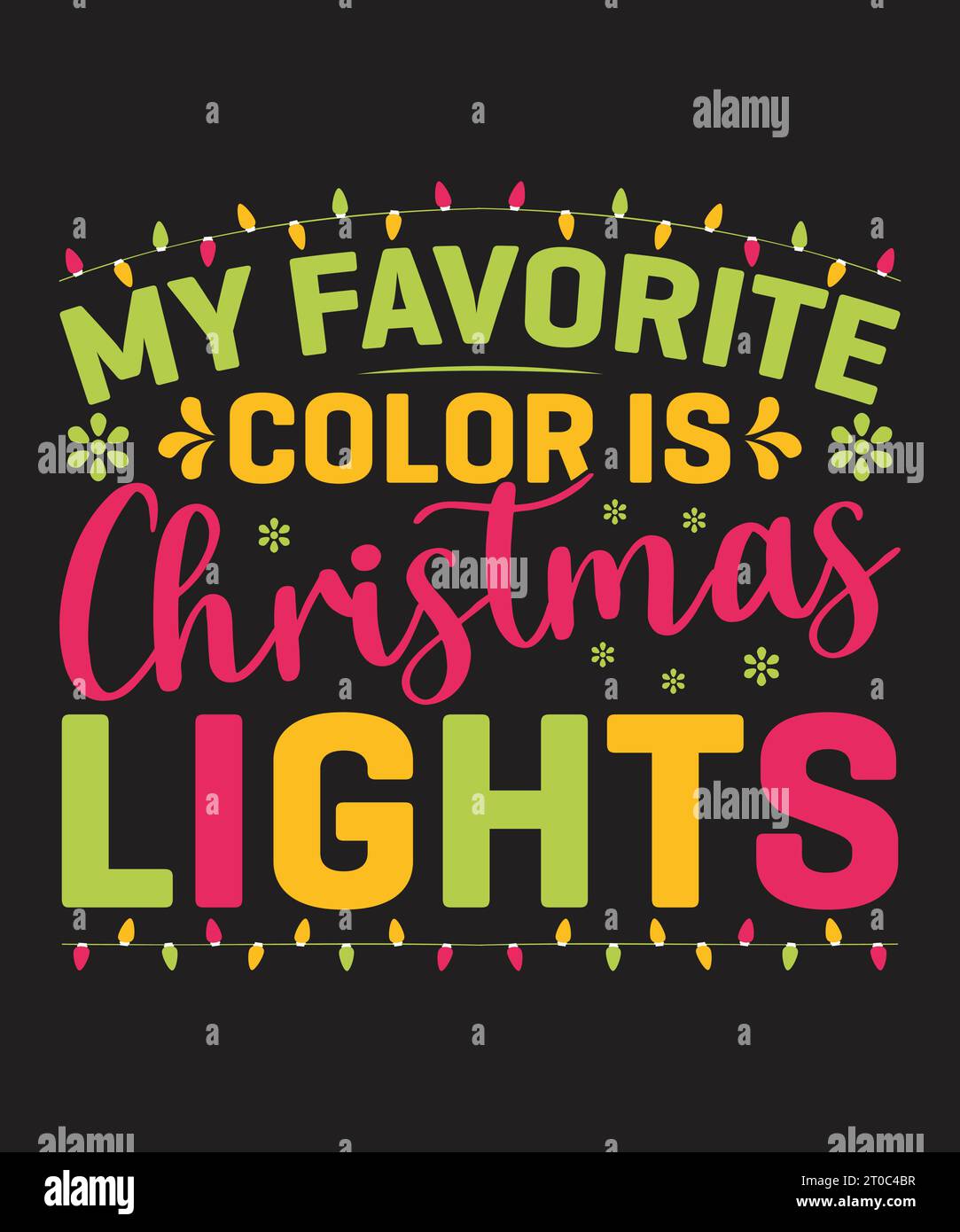 Happy Christmas T-Shirt Design Vektor. Für T-Shirt, Tassen, Aufkleber, Karten usw. verwenden Stock Vektor