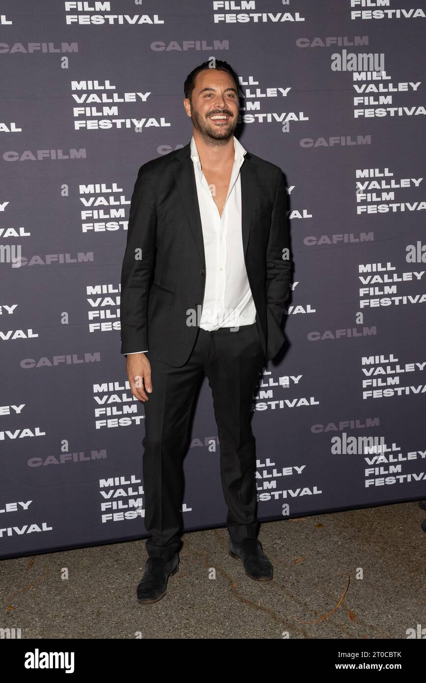 Mill Valley, USA. Oktober 2023. Jack Huston kommt am 5. Oktober 2023 zur Premiere von „Day of the Fight“ des Mill Valley Film Festivals 2023 im Outdoor Art Club in Mill Valley, Kalifornien. Foto: Picture Happy Photos/imageSPACE für MVFF Credit: Imagespace/Alamy Live News Stockfoto