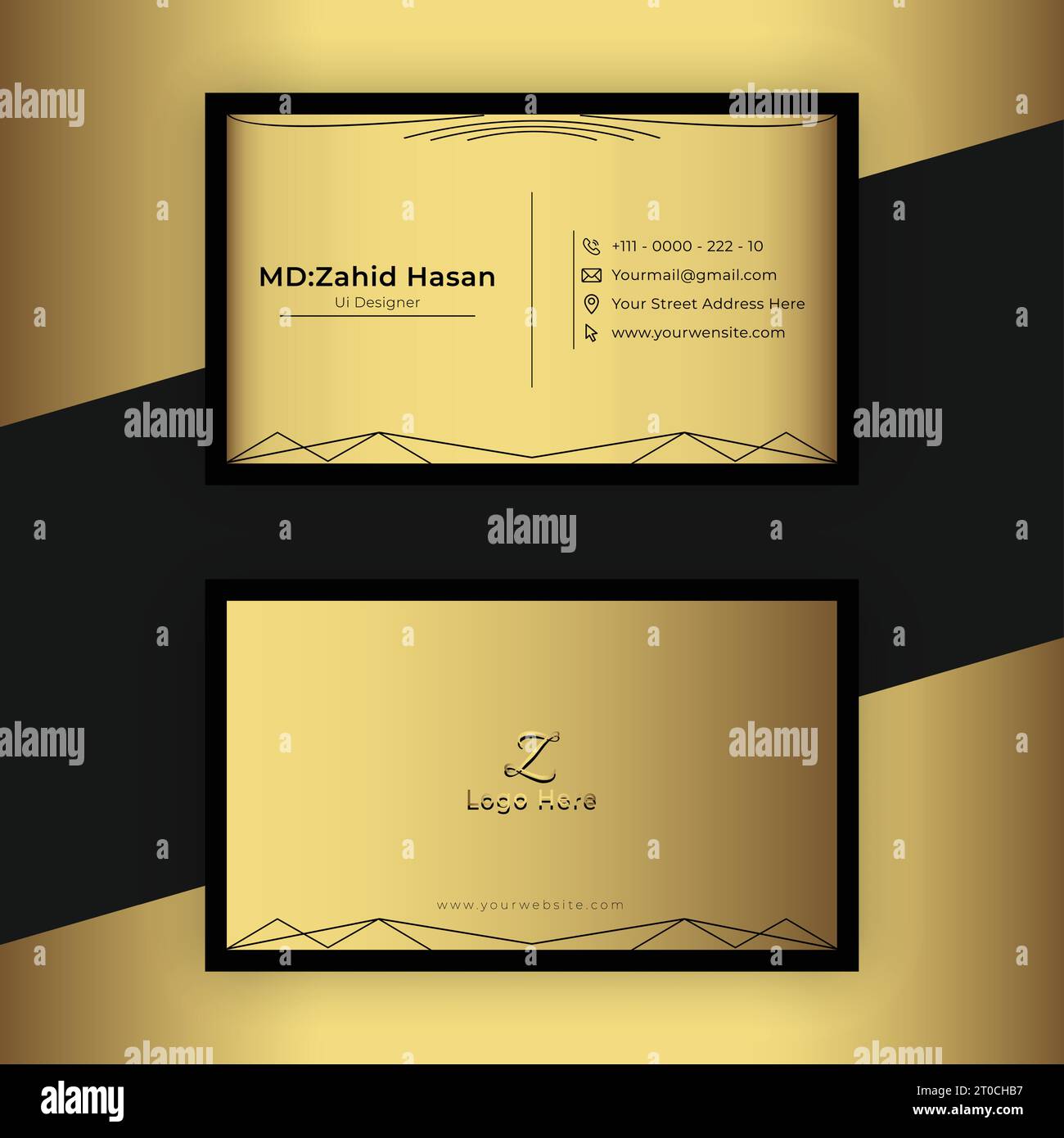 Design Von Visitenkartenvorlagen Kreatives Business Design Einfaches Design Stock Vektor