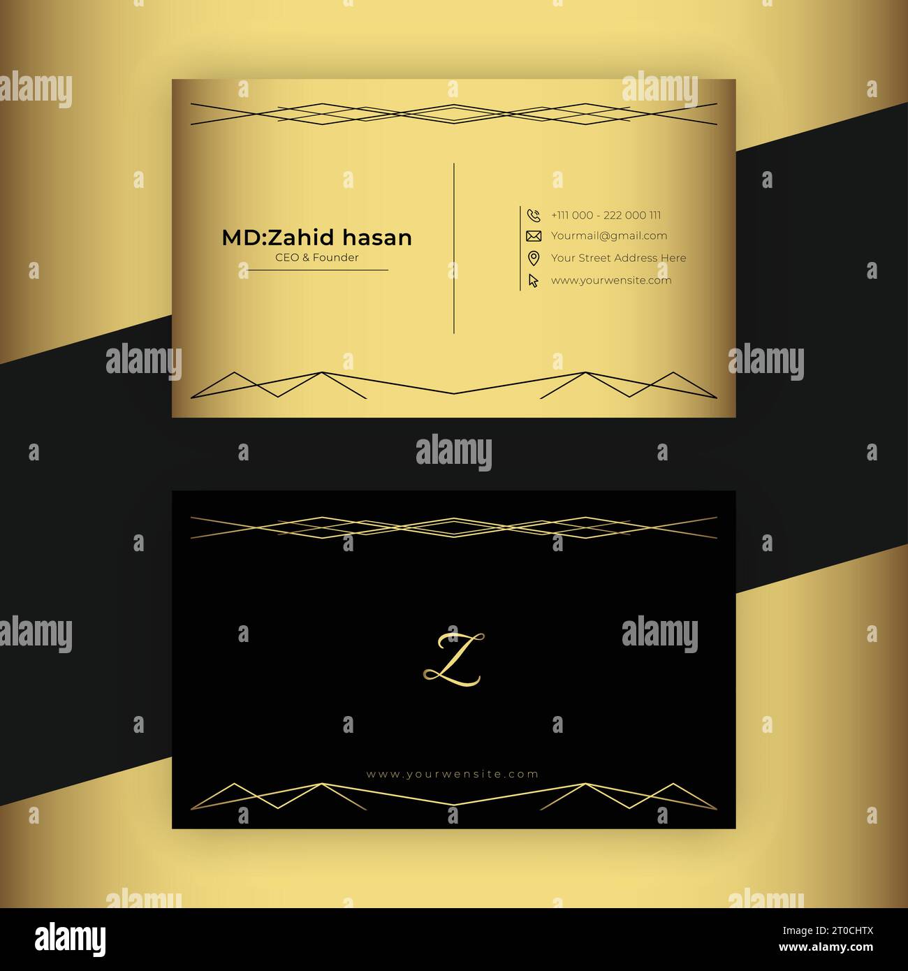 Design Von Visitenkartenvorlagen Kreatives Business Design Einfaches Design Stock Vektor