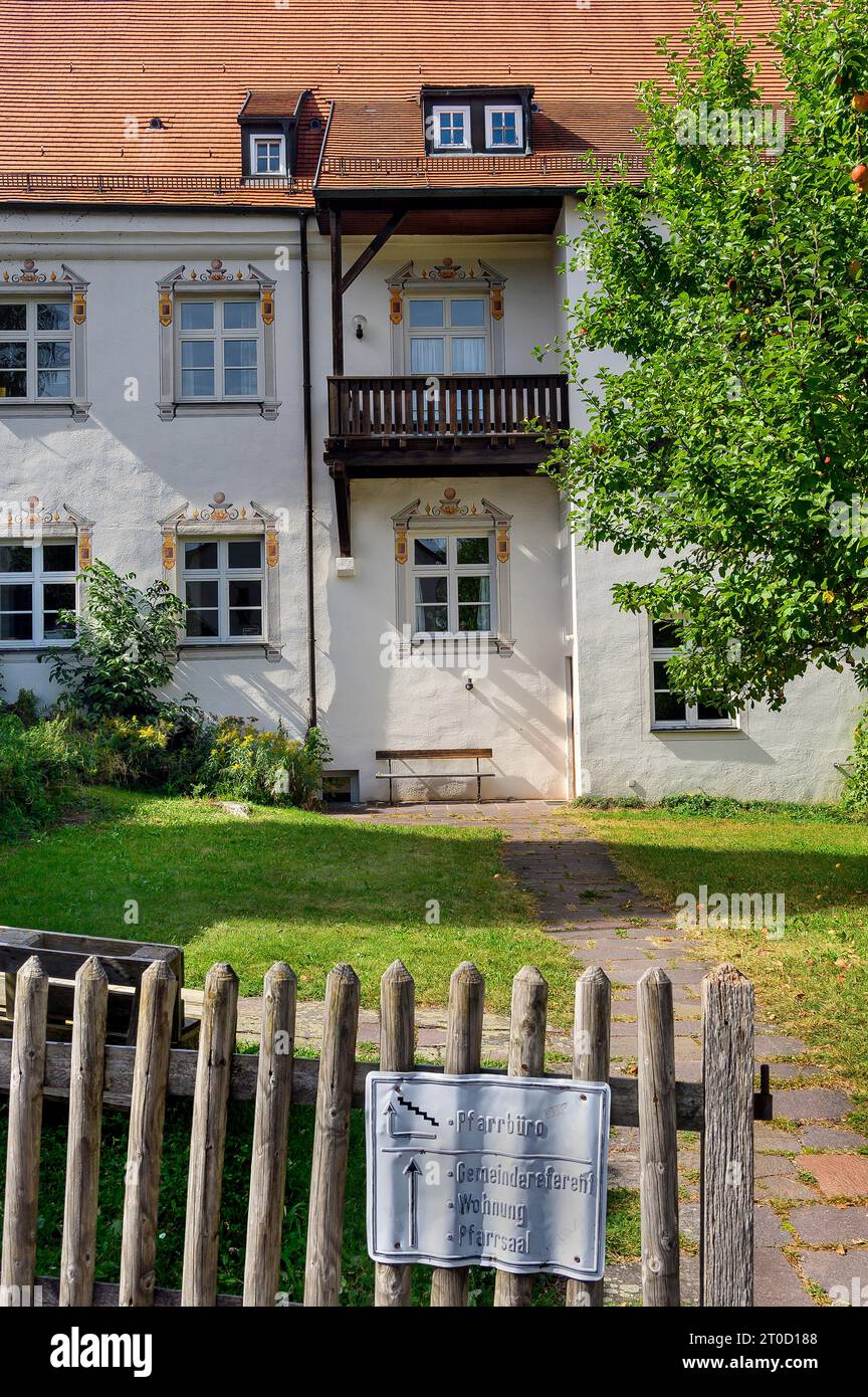Das Pfarrhaus Bad Groenenbach, Bayern, Deutschland Stockfoto