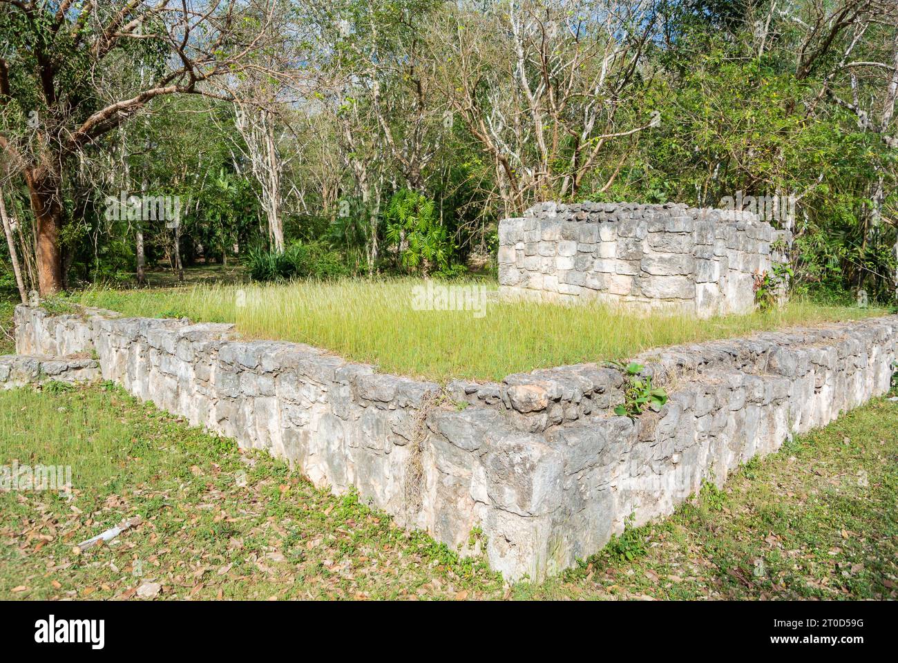 EK Balam, Yucatan, Mexiko, Ruinen von EK Balam, eine archäologische Stätte der Yucatec-Maya, nur redaktionell. Stockfoto