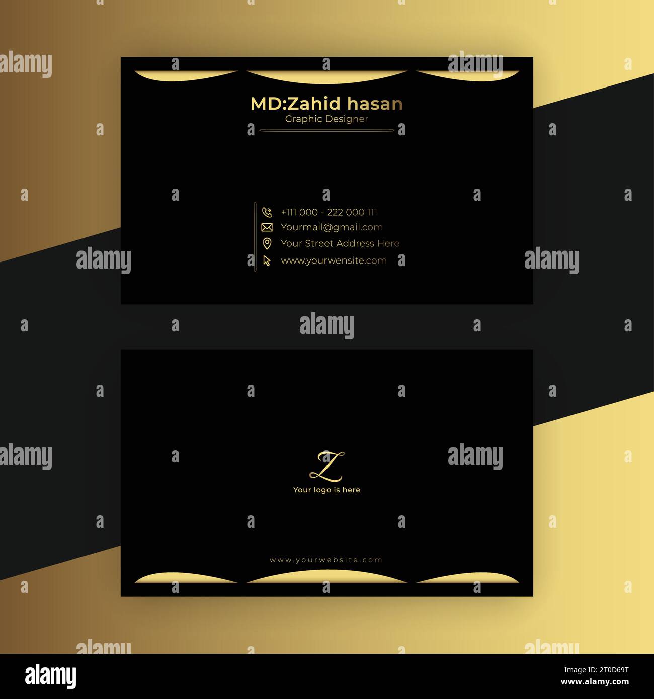 Design Von Visitenkartenvorlagen Kreatives Business Design Einfaches Design Stock Vektor