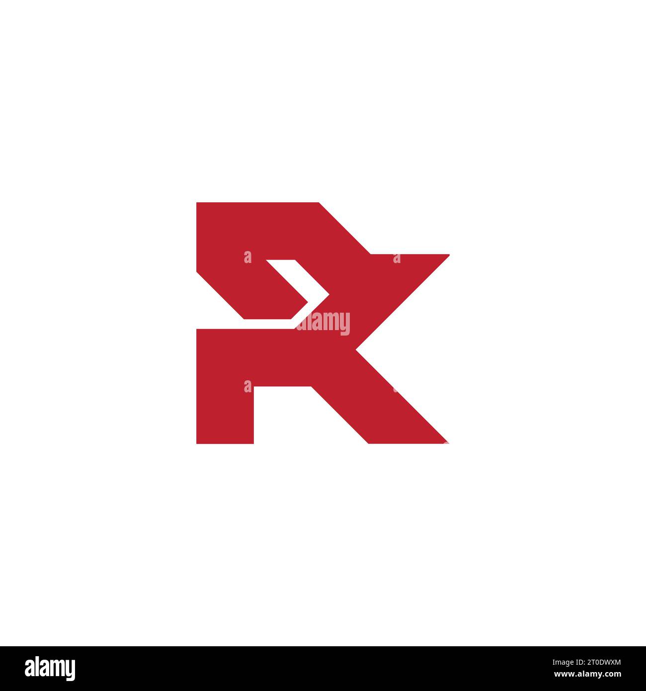Buchstabenbündel überlappen einfache Linien-Logo-Vektor Stock Vektor