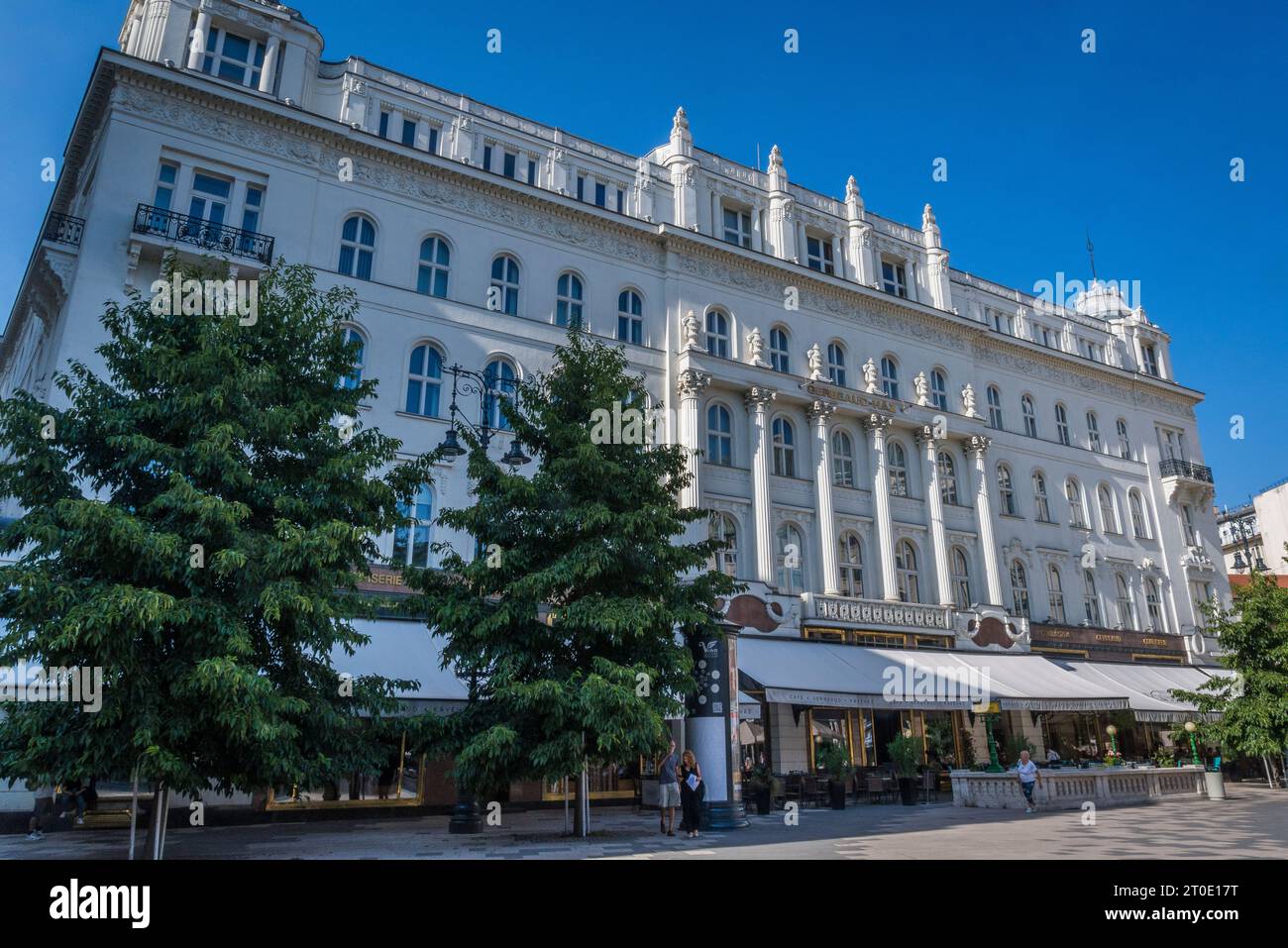Gerbeaud Coffee House, Vörösmarty Square, Budapest, Ungarn Stockfoto