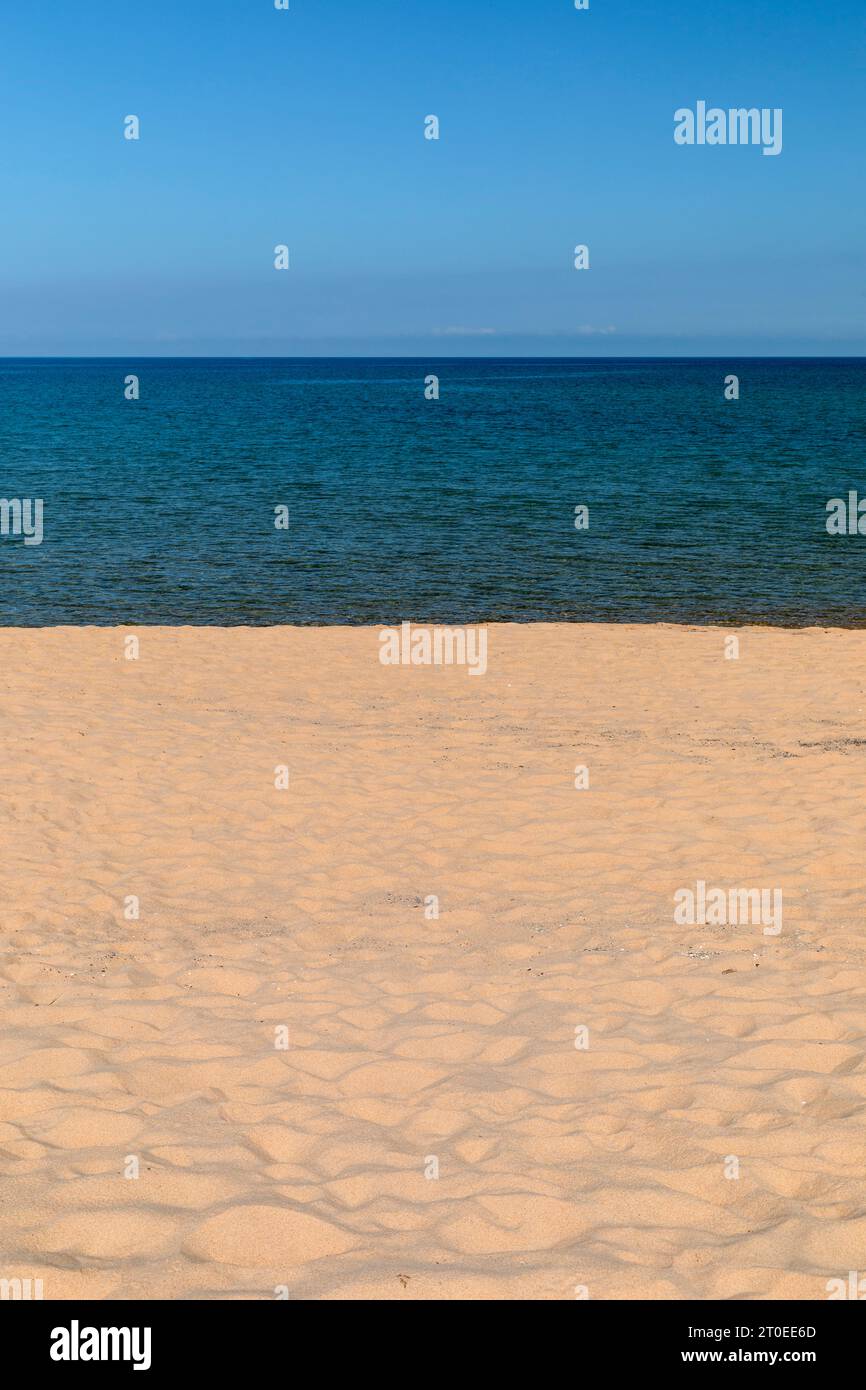 Strand von Portixeddu, Provinz Sud Sardegna, Sardinien, Italien Stockfoto