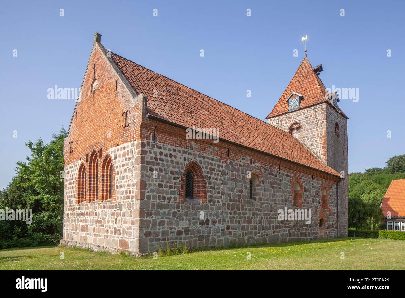 Kirche St. Firminus, Dötlingen, Wildeshauser Geest, Niedersachsen, Deutschland, Europa Stockfoto