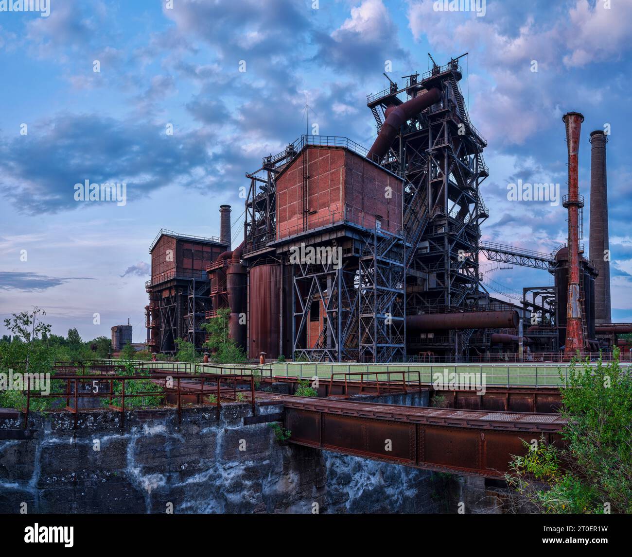 Im Landschaftspark Duisburg Nord Stockfoto