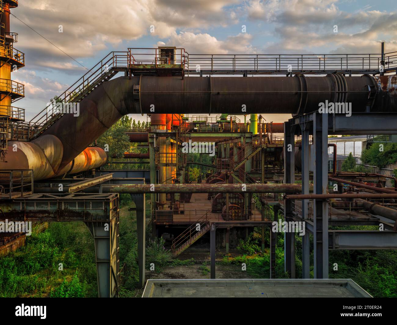 Im Landschaftspark Duisburg Nord Stockfoto