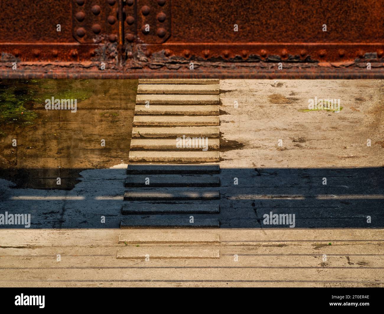 Im Landschaftspark Duisburg Nord Stockfoto