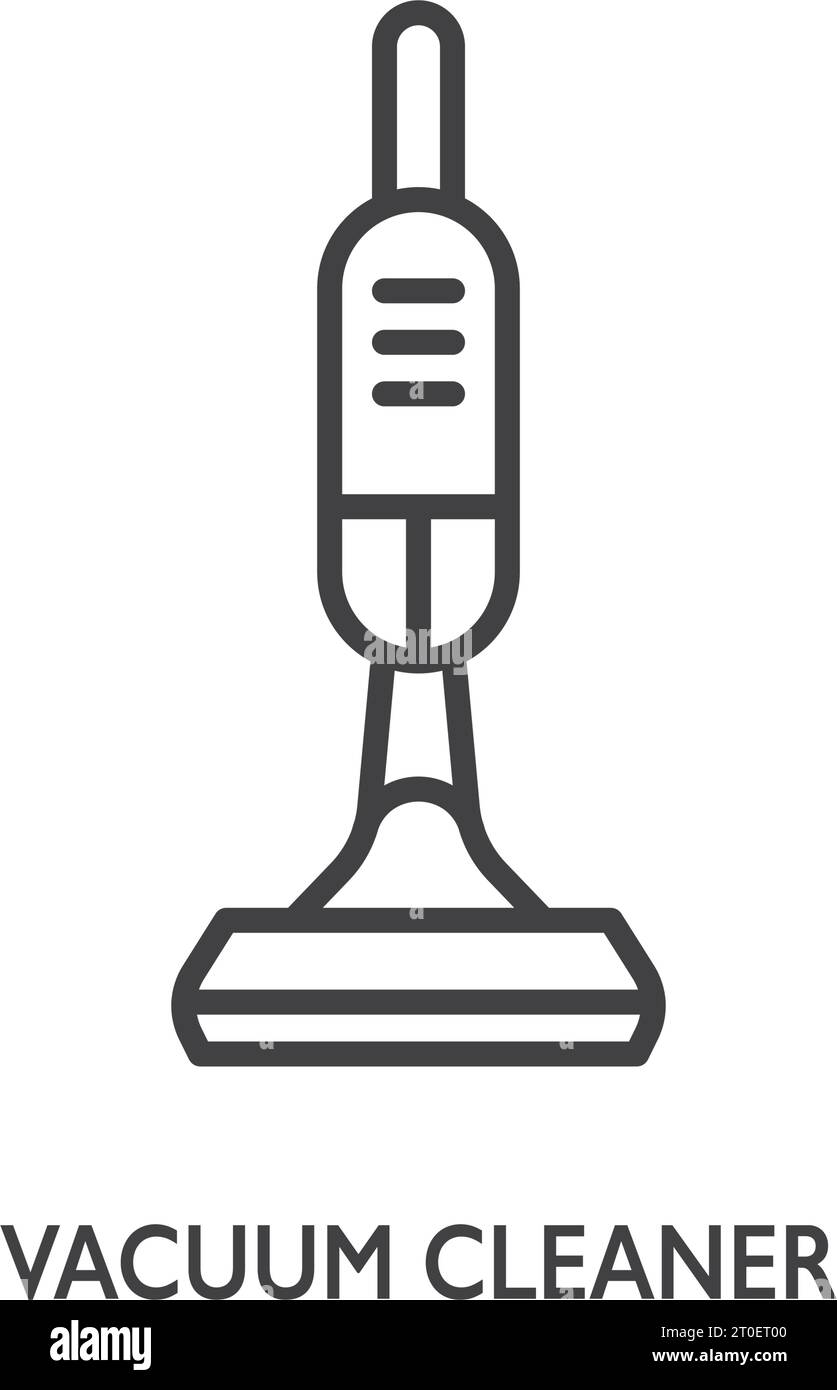 Symbol für Staubsauger in flacher Ausführung. Ausrüstung für Hausreinigungsvektorillustration auf isoliertem Hintergrund. Saubere Maschine unterzeichnen Geschäftskonzept. Stock Vektor