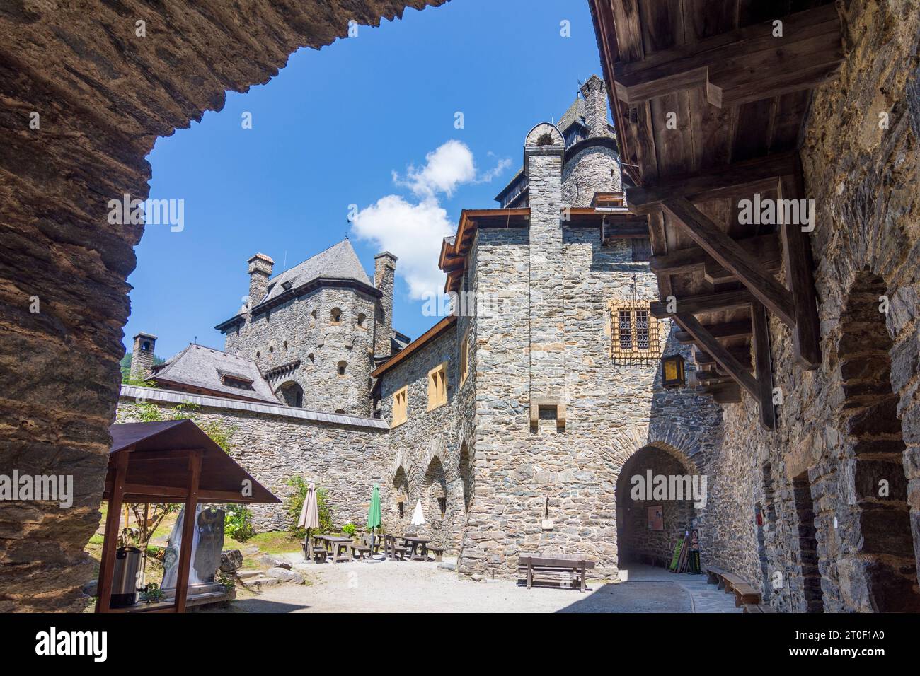 Ramingstein, Schloss Finstergrün in Lungau, Salzburg, Österreich Stockfoto