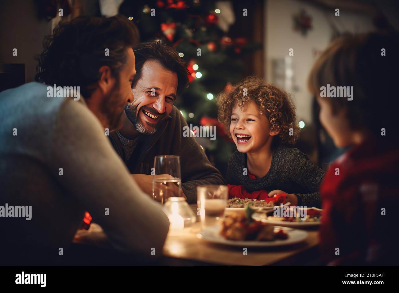 Eine herzerwärmende Szene, in der ein schwules Paar ein besonderes