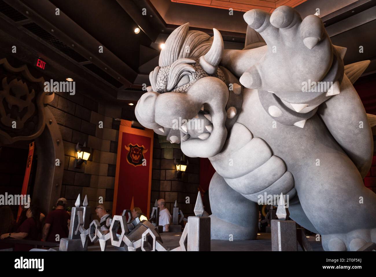 Los Angeles, USA. August 25, 2023. Universal Studios Super Mario World in Hollywood. Stockfoto