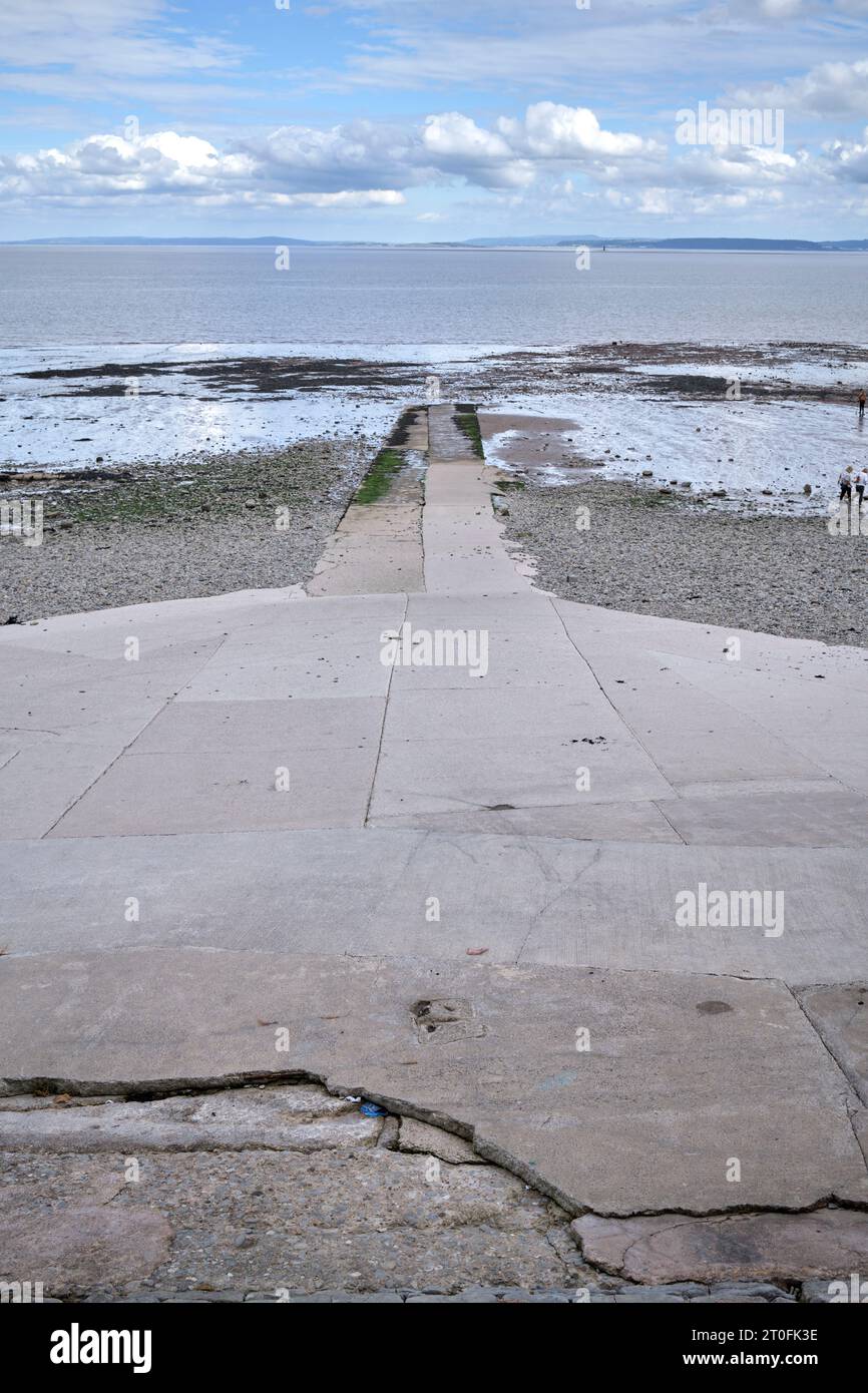Beach Slipway Penarth South Wales UK Stockfoto