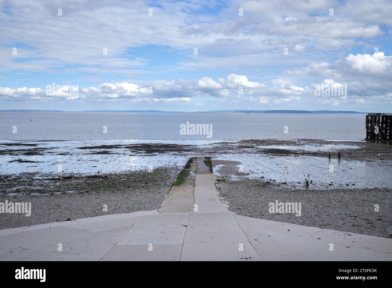 Beach Slipway Penarth South Wales UK Stockfoto