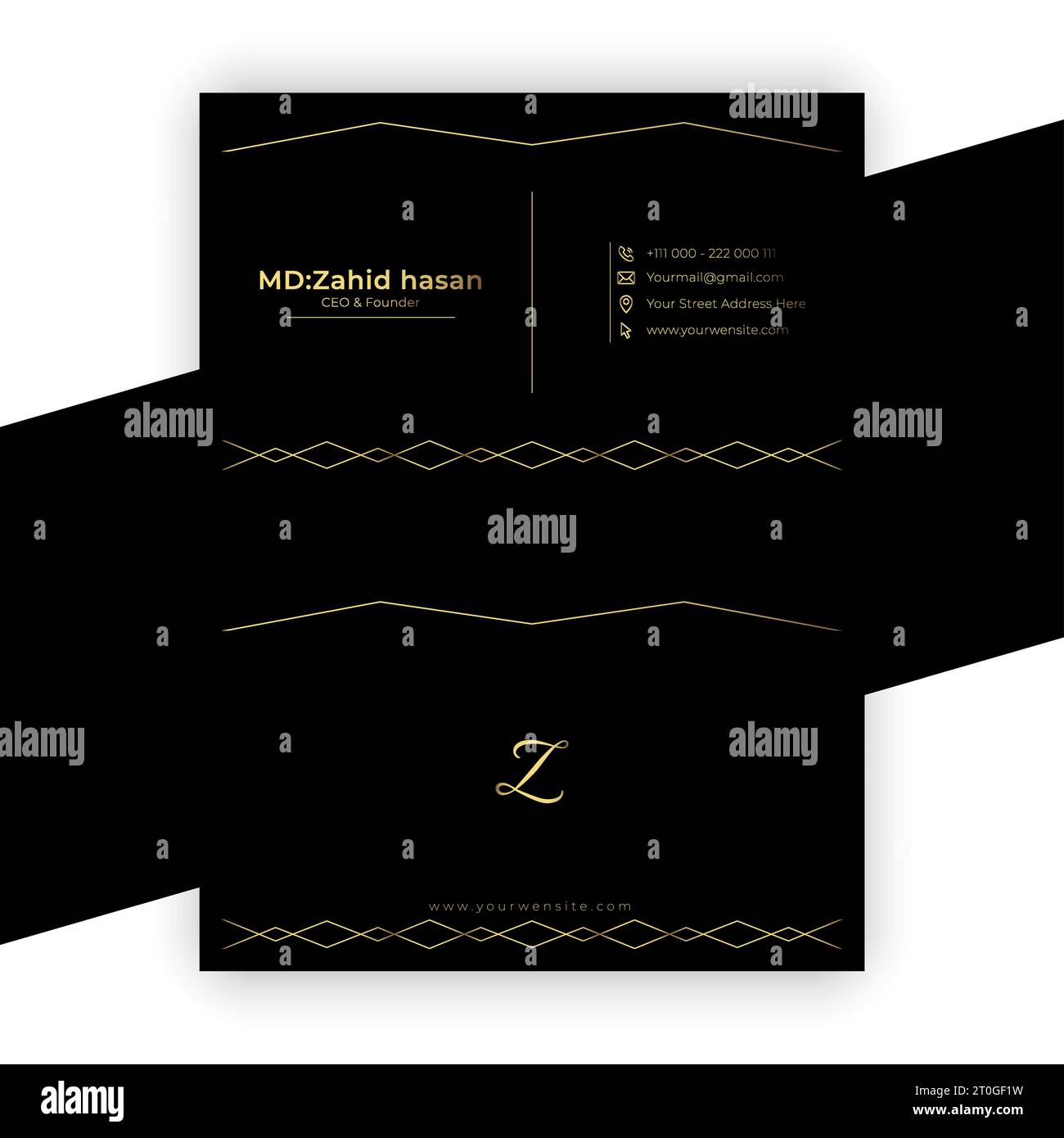 Design Von Visitenkartenvorlagen Kreatives Business Design Einfaches Design Stock Vektor