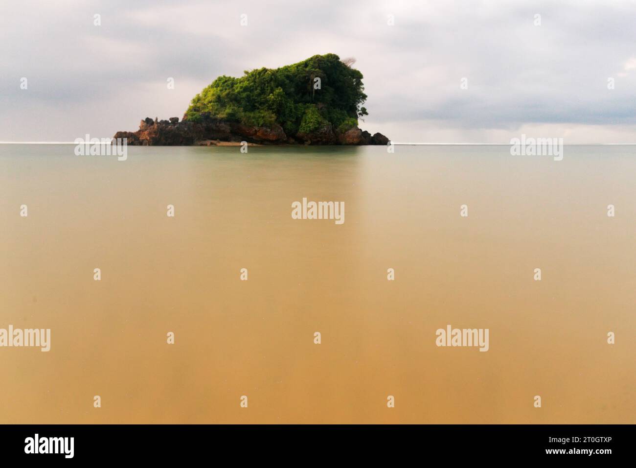 Das Schweigen einer Insel Stockfoto