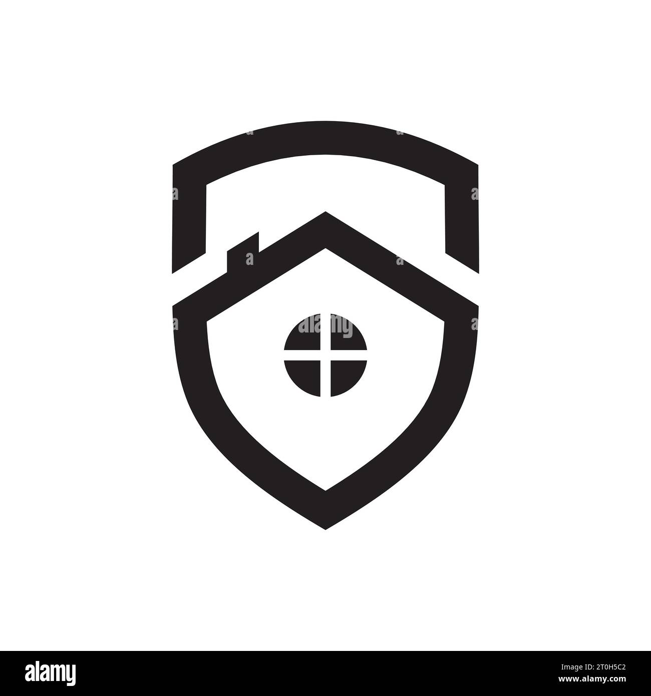 Home Shield Logo, Real Estate Shield Logo, Home Security Logo Stock Vektor