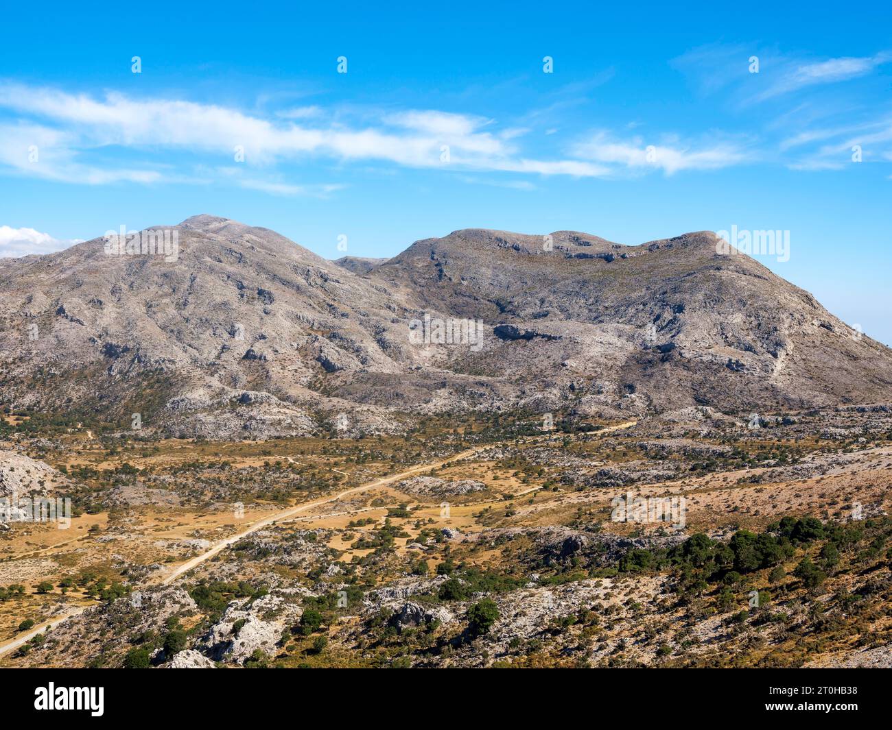 Karstlandschaft in Psiloritis, Ida Massiv, Kreta, Griechenland Stockfoto