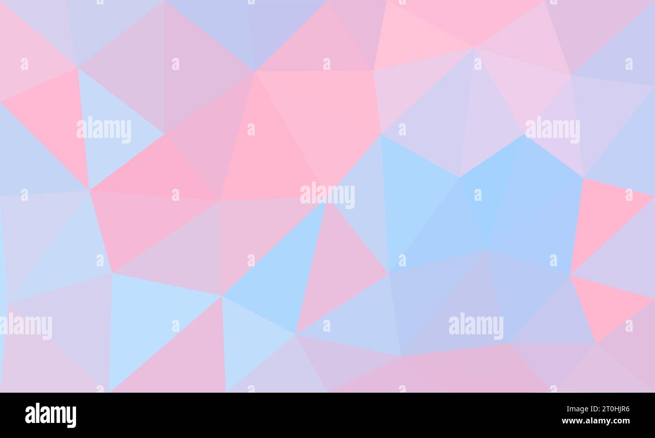 Isolierter abstrakter Mustervektor. Dreieckiges, flaches Polygon-Design mit Hintergrundschablone in Pastellfarbe. Für Hintergrundbilder, Digital, Hintergrund, Flyer Stock Vektor