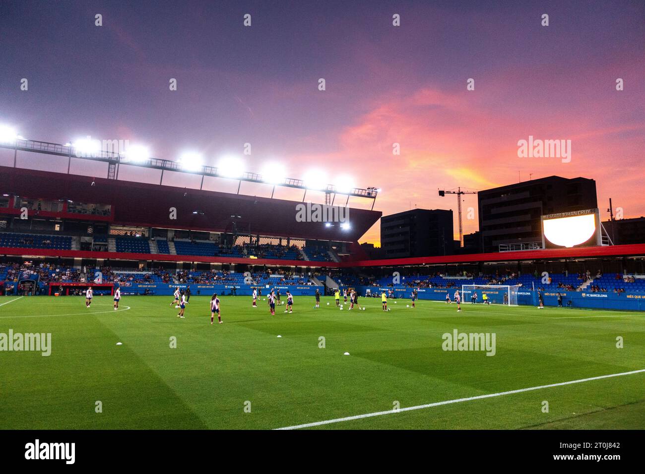 Futbol Club Barcelona Femení VS Valencia F im Johan Cruyff Stadium, Barcelona 5. Oktober 2023. Fotograf: Ale Espaliat Stockfoto